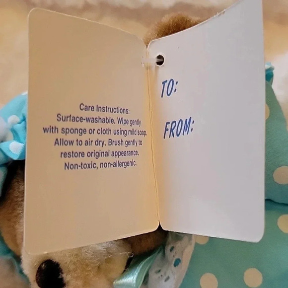 🌴3/$15🌴  Vintage blue polka dot Papel Bearly Bunny Jr in costume kids - Picture 8 of 15